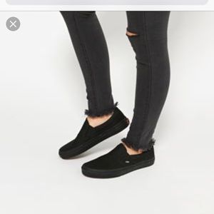 Black Vans size 6 women (Price Firm)